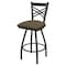 Holland Bar Stool Co 30" Swivel Bar Stool, Pewter Finish, Graph Cork Seat X820 - alternate 1